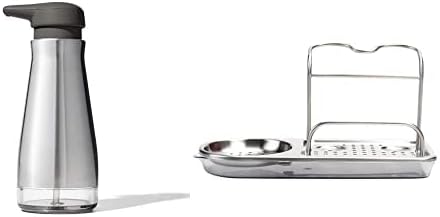 OXO Good Grips Stainless Steel Soap Dispenser & Stainless Steel-Sink Caddy