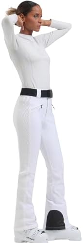 GSOU SNOW Womens Slim Ski Pants Waterproof Snow Pants Insulated