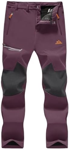 MAGCOMSEN Men's Snow Ski Winter Pants Waterproof Hiking Fleece Lined Pants