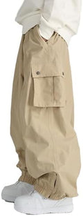 Mens Baggy Cargo Ski Pants Super Baggy Snowboard Snow Pant Women Insulated Loose Pant Sports Waterproof