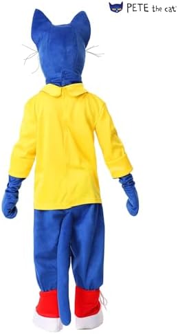 Pete the Cat Costume for Toddlers, Blue Cat Jumpsuit, Children's Storybook Character for Dress-Up & Halloween
