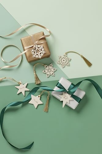 Lenox Mini Snowflake 3-Piece Porcelain Christmas Hanging Ornament Set