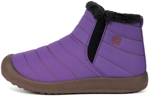Eagsouni Womens Mens Snow Boots Winter Slip On Shoes