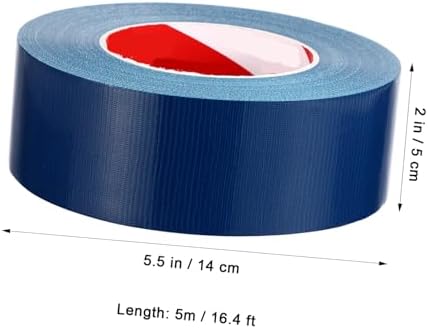 3 Rolls Heavy Duty Plumbers Tape Weather-Resistant Duct Tape Blue Strong Adhesive Wear Resistant Construction Shipping Repair Packaging