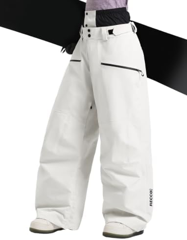 GSOU SNOW Men Women Snowboard Pants RECCO Baggy Snow Ski Pants Insulated