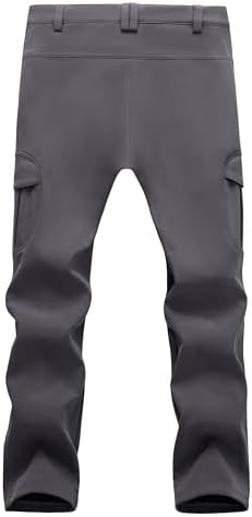 MAGCOMSEN Snow Pants for Men Fleece Lined Softshell Winter Men's Ski Pants