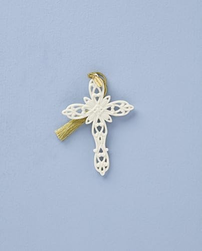 Lenox 2026 Snow Fantasies Cross Ornament
