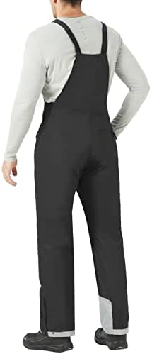 WULFUL Mens Insulated Snow Bibs Waterproof Winter Ski Pants Snowboarding Overalls