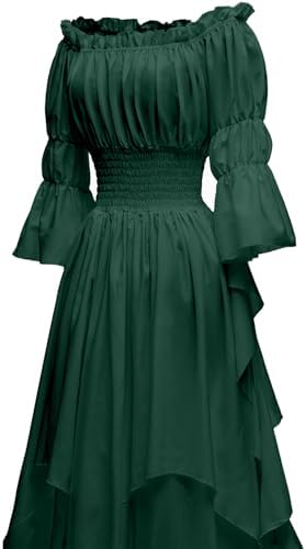 Women's Gothic Witch Dress Medieval Renaissance Costume Victorian Dress