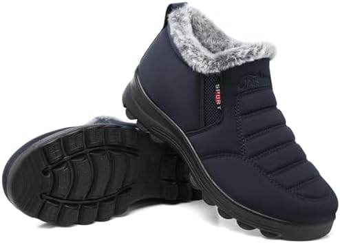 SHIBEVER Snow Boots For Women Warm: Winter Comfortable Non Slip Ankle Boot