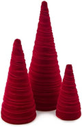Your Heart's Content Red Velvet Trees, Set of 3 (Red)