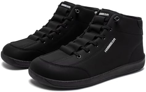 HOBIBEAR Snow Boots for Women Winter Barefoot Shoes Wide Width Mid Top Outdoor Walking Boots for Men