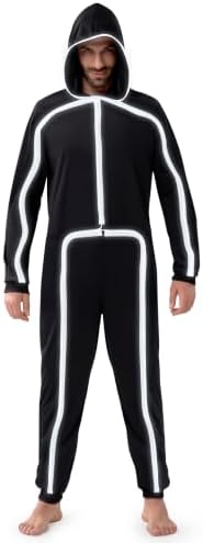 Spooktacular Creations Halloween Costume Adult Glow in the Dark Costume Men