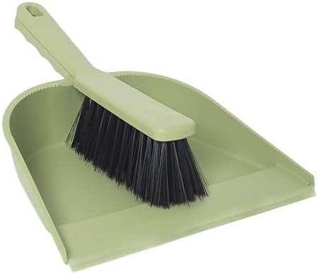 York Hand Brush and Shovel Broom and Dustpan Set Dustpan Dustpan Set Dustpan Cleaning Set Made of Regranulate Green 23 x 32 x 11 cm