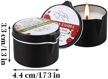 24 Pcs Massage Oil Candles, 1oz Low-Temp Moisturizing Body Wax