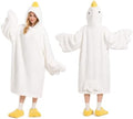 Goose Blanket Hoodie Onesie, Wearable Oversized Duck Blanket Hoodie, Gift for Adults & Kids