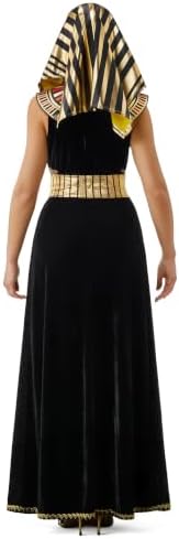 Spooktacular Creations Women Black Cleopatra Dress Costume Set with Cleopatra Accessories for Halloween Costume