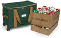 Covermates Rolling Adjustable Ornament Storage Bag, 19.25"W x 13"D x 12.5"H