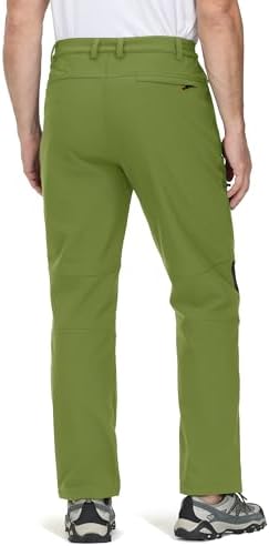 TACVASEN Men's Winter Snow Ski Pants Fleece Lined Waterproof Hiking Work