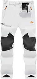 MAGCOMSEN Men's Snow Ski Winter Pants Waterproof Hiking Fleece Lined Pants