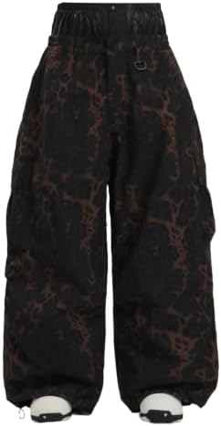GSOU SNOW Women Men Baggy Snowboard Pants Ski Snow Pants Waterproof