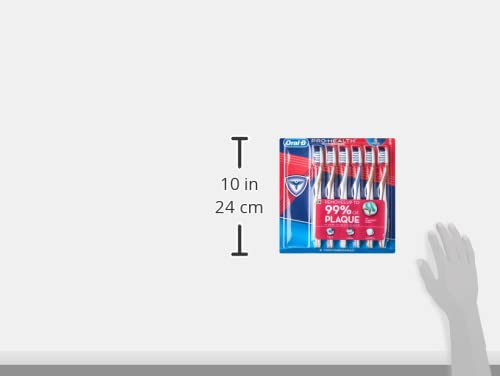 Oral-B Pro Clean Cross Action Toothbrushes, Deep Plaque Removal, 6 Count (Pack of 2)