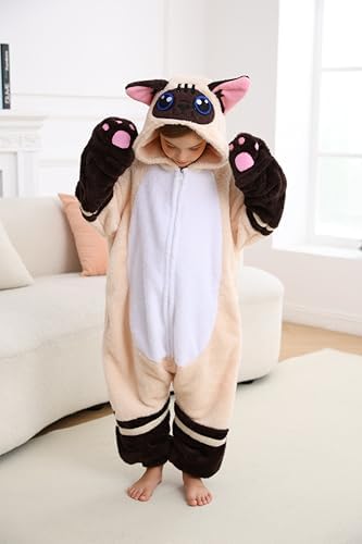 One Piece Pajamas Animal Kids Onesie, Animal Pajamas Halloween Cosplay Costume for Girls Boys
