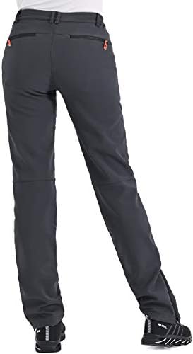 Postropaky Womens Outdoor Snow Ski Pants Waterproof Hiking Insulated Softshell Pants Snowboard Zipper Bottom Leg