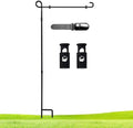1 Pack Garden Flag Stand Holder Pole, Proof Metal Paint Yard Flag Stand