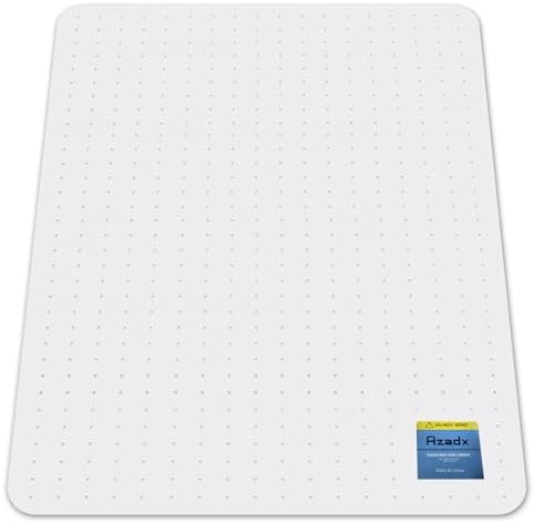 Azadx Heavy Duty Office Chair Mat for Carpet 51" x 63" Hard Material Large