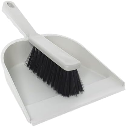 York Hand Brush and Shovel Broom and Dustpan Set Dustpan Dustpan Set Dustpan Cleaning Set Made of Regranulate Grey 23 x 32 x 11 cm