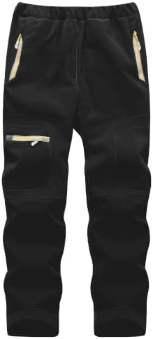 Boys Snow Pants Waterproof Fleece Lined Winter Ski Pants for Kids