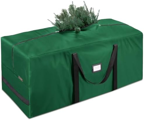 BALEINE 7.5 ft Christmas Tree Storage Bag, Heavy Duty 900D Oxford Fabric with Reinforced Handles and Dual Zippers Wide Opening, Extra Large Storage Container (Green)