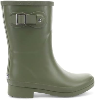 Chooka Women's Delridge Waterproof Mid Faux Fur Lined Pull-On Rain Boot