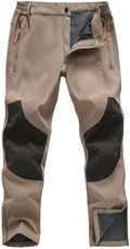 CNBQDD Men's Snow Ski Pants Waterproof Hiking Winter Fleece Lined Pants