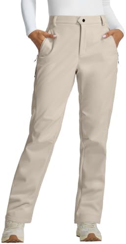 baleaf Women’s Winter Softshell Pants Fleece Lined Snow Pants