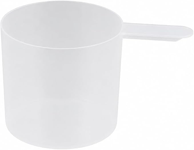 3/4 Cup (6 Oz. | 177 mL) Short Handle Scoop for Coffee, Protein Powder, Pet Food, Spices, Grains and Dry Goods – Plastic Food-Grade, BPA-Free Measuring Cup (Pack of 25)