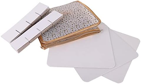 Simplify 64 Count Ornament Storage Box | Plastic | Decorative Organizer | Storage Bin | Gold | L12 x W12 x H12 (Pack of 2)