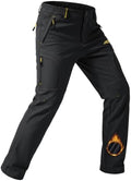 TACVASEN Men's Ski Snow Pants Winter Fleece Lined Waterproof Insulated