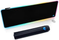 Cacoy 55"x20" RGB Gaming Mouse Pad XXL,Non-Slip LED Lighting Desk Mat,Black