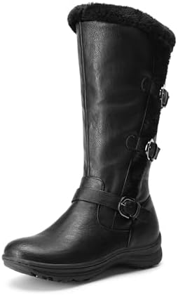 DREAM PAIRS Women's Knee High Boots Winter Warm Boots