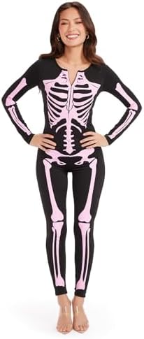 Tipsy Elves Sexy Halloween Skeleton Bodysuit for Women - One Piece Costume