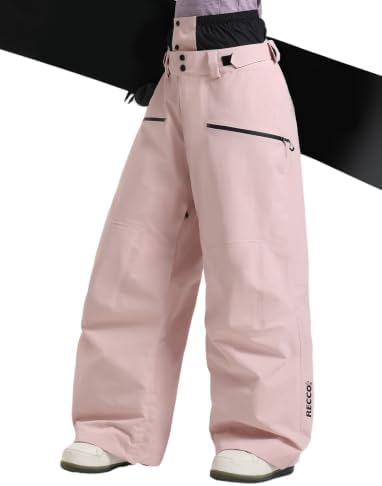 GSOU SNOW Men Women Snowboard Pants RECCO Baggy Snow Ski Pants Insulated