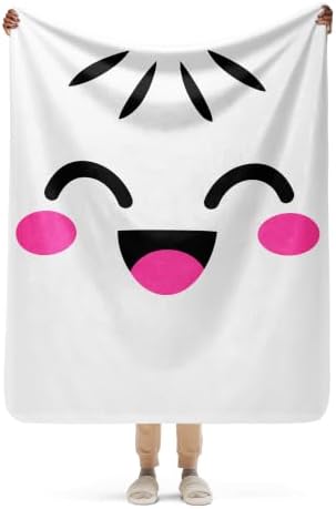Squishy Dumpling Easy Halloween Costume Graphic Sherpa Throw Blanket