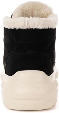 Eagsouni Womens Snow Boots Suede Leather Winter Shoes