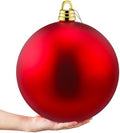 Threan 12 Inch Red Matte Large Christmas Ball Ornament