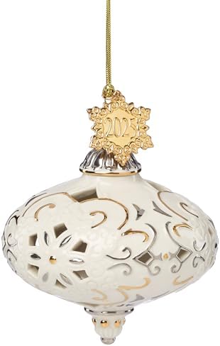 Lenox 2025 Annual Christmas Porcelain Hanging Ornament