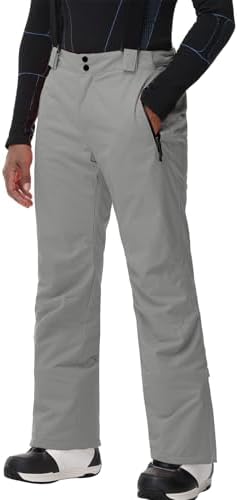 Men's Snow Ski Pants Insulated Waterproof Warm Winter Snowboard Bibs