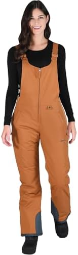 Arctix Women's Essential Insulated Ski Bibs, Water Resistant Snow Pants for Skiing & Snowboarding