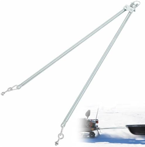 Yaocom 32" Tow Hitch for Snowmobile & ATV, Portable Tow Bar for Sleds